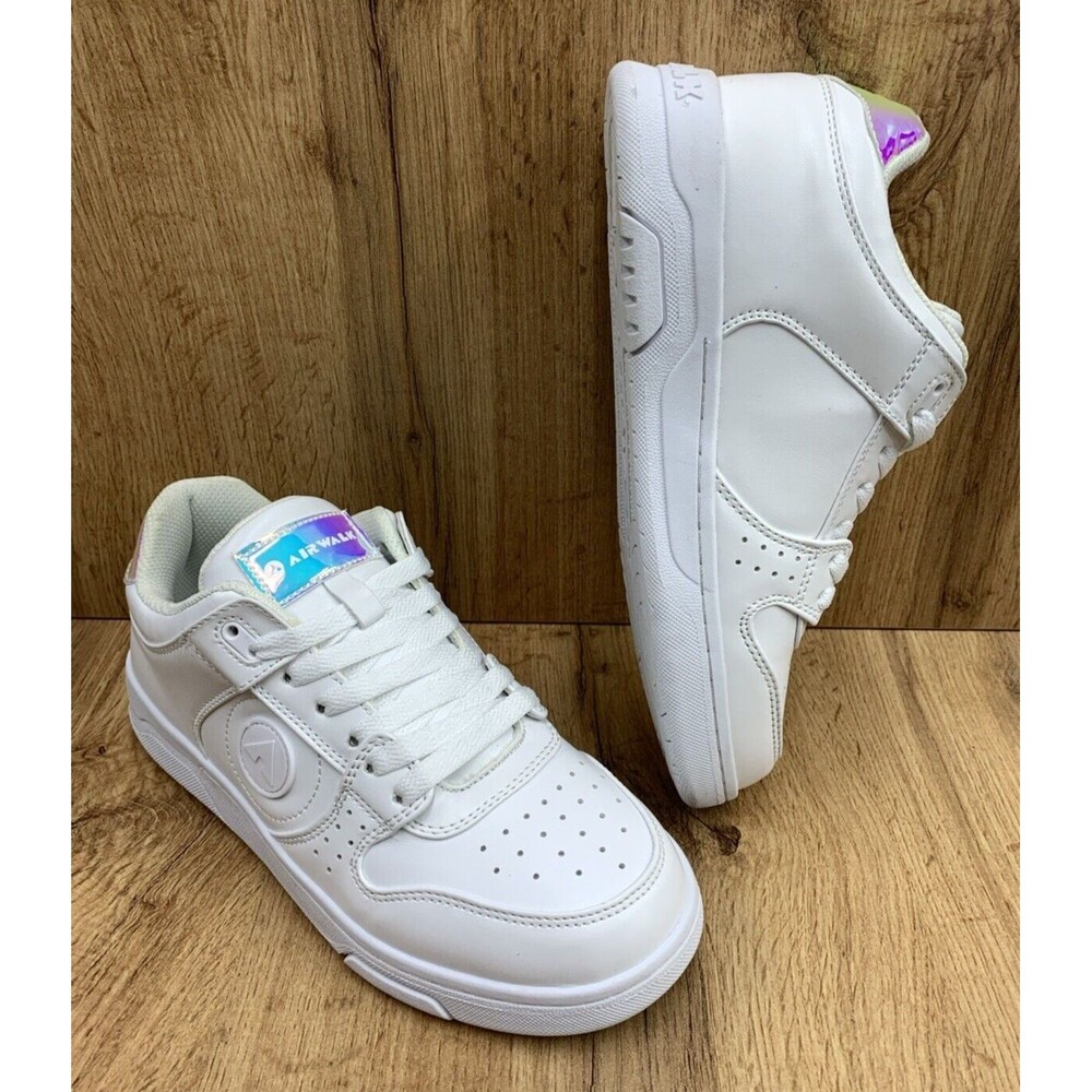 Air Walk Wanelle-J Sneakers Shoes Women’s Size 7 M  White Fluorescent Accents